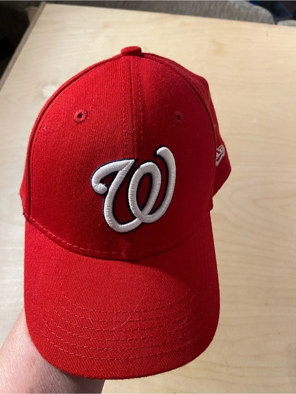 New Era Child Youth Red Washington Nationals Baseball Fitted Cap (RS)